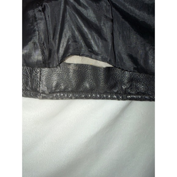 SPRINGWELL Black Quilted Genuine Leather Biker Jacket Men's Size XXL - Picture 10 of 16